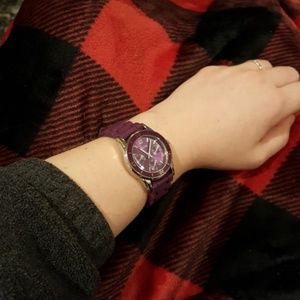 RELIC stainless steel silicone chronograph watch